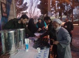 برپایی ایستگاه صلواتی به مناسبت گرامیداشت  سالروز شهادت سردار شهید حاج قاسم سلیمانی هفته مقاومت و دهه بصیرت