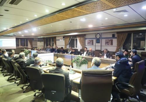 حضور مسئول سازمان بسیج مهندسین صنعت و معدن استان قم  در جلسه ستاد تسهیل و رفع موانع تولید استان